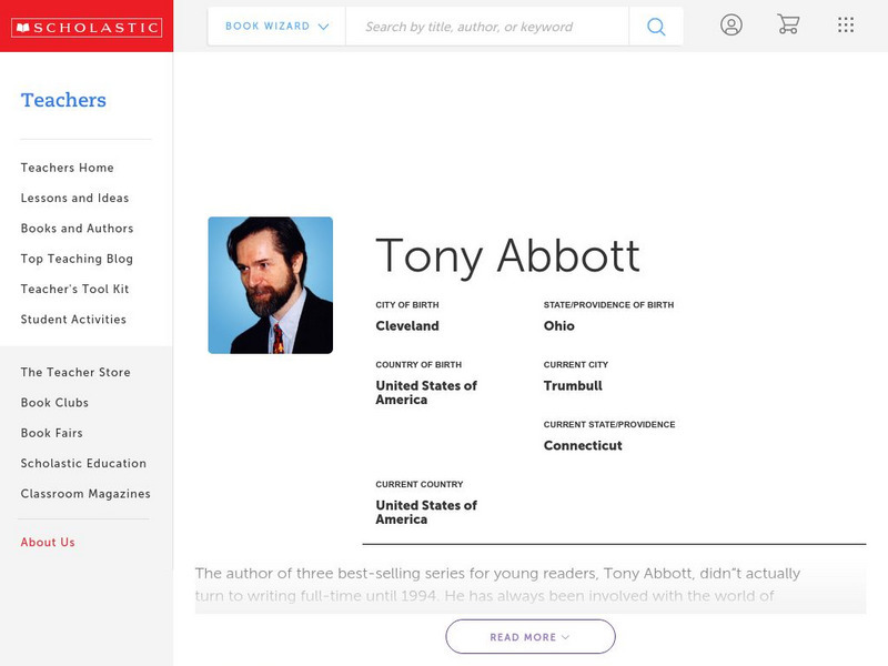Scholastic: Biography: Tony Abbott Handout Scholastic: Biography: Tony Abbott Handout