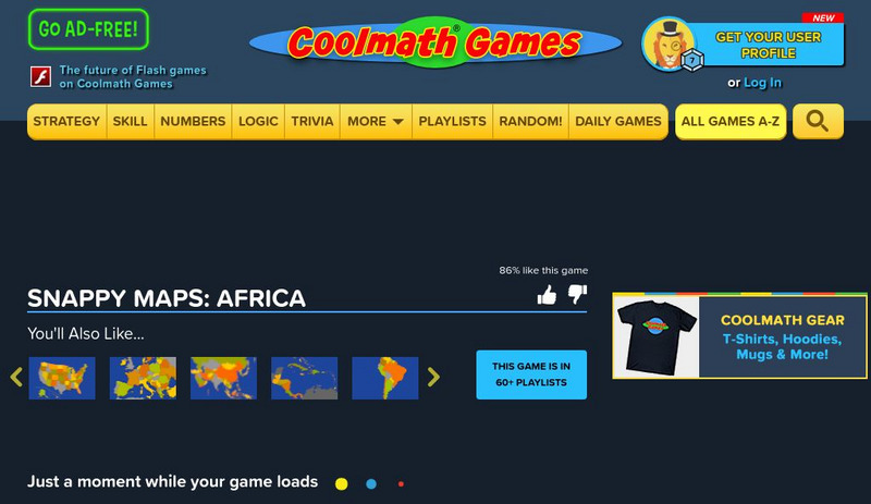Coolmath: Coolmath Games: Map Snap: Africa Interactive