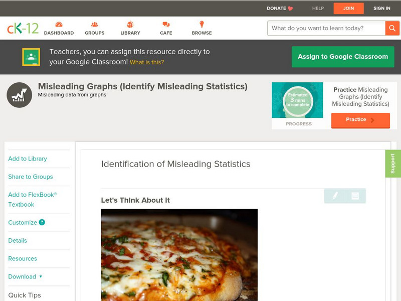 Ck 12: Statistics: Identification of Misleading Statistics Grade 7 Unit Plan