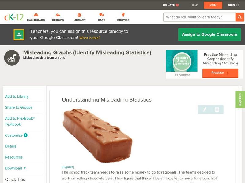 Ck 12: Statistics: Identification of Misleading Statistics Grade 8 Unit Plan