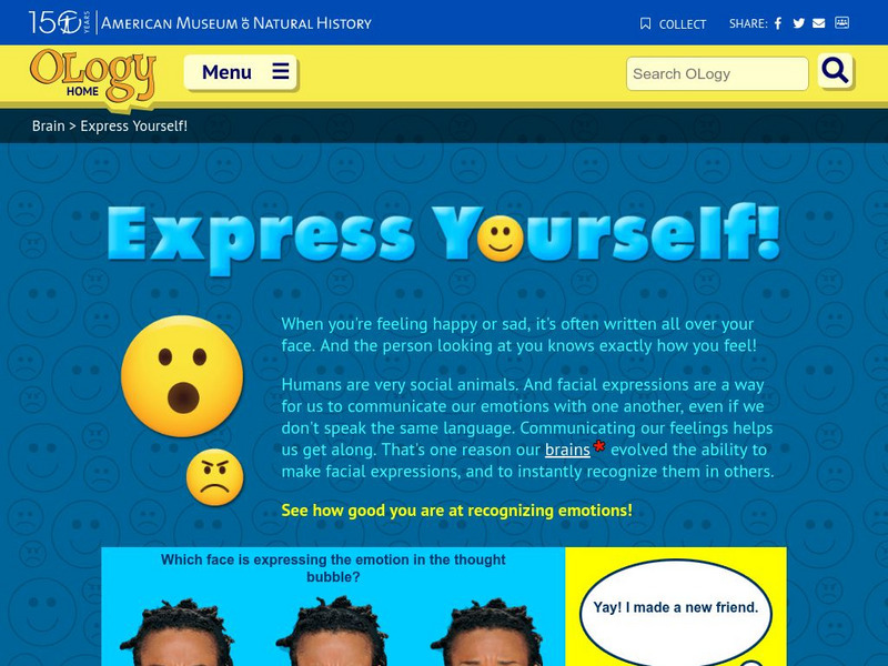 American Museum of Natural History: Ology: Express Yourself Interactive American Museum of Natural History: Ology: Express Yourself Interactive