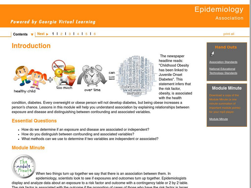 Ga Virtual Learning: Association Unit Plan Ga Virtual Learning: Association Unit Plan