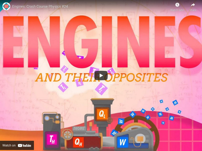 Crash Course Physics #24: Engines Instructional Video Crash Course Physics #24: Engines Instructional Video