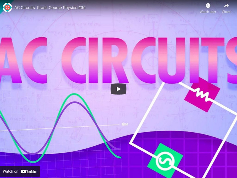 Crash Course Physics #36: Ac Circuits Instructional Video Crash Course Physics #36: Ac Circuits Instructional Video