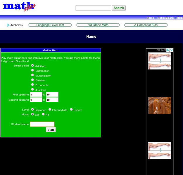 Math Slice: Guitar Hero Interactive Math Slice: Guitar Hero Interactive