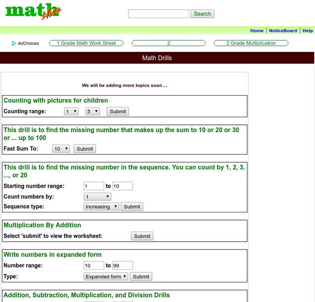 Math Slice: Number Sense Math Drills Unknown Type Math Slice: Number Sense Math Drills Unknown Type