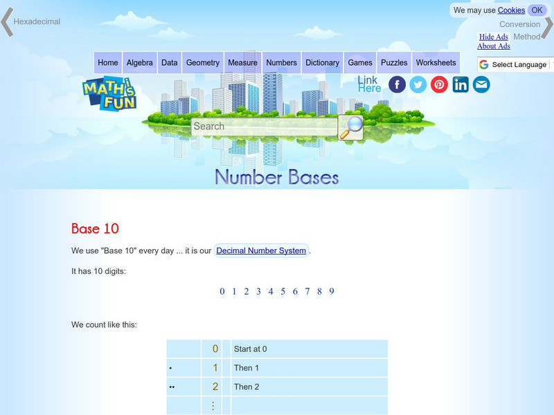 Math Is Fun: Number Bases Handout Math Is Fun: Number Bases Handout