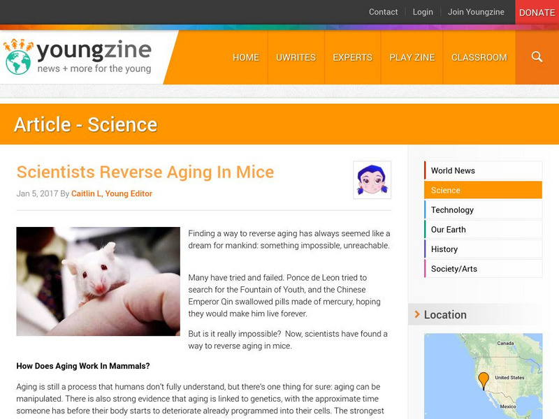 Youngzine: Scientists Reverse Aging in Mice Article Youngzine: Scientists Reverse Aging in Mice Article
