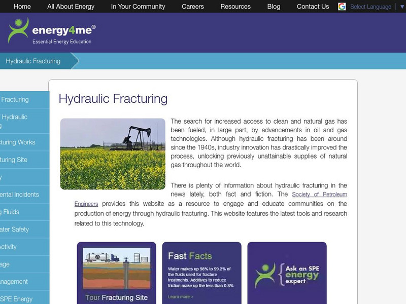 Energy4me: Hydraulic Fracturing Handout
