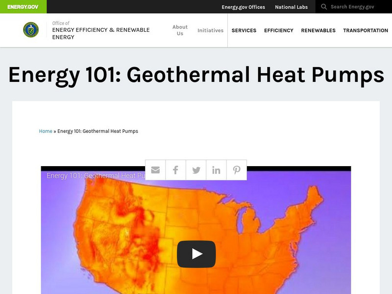 U.s. Department of Energy: Energy 101: Geothermal Heat Pumps Instructional Video