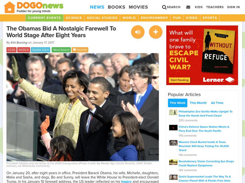 Dogo News: The Obamas Bid a Nostalgic Farewell to World Stage After Eight Years Article Dogo News: The Obamas Bid a Nostalgic Farewell to World Stage After Eight Years Article