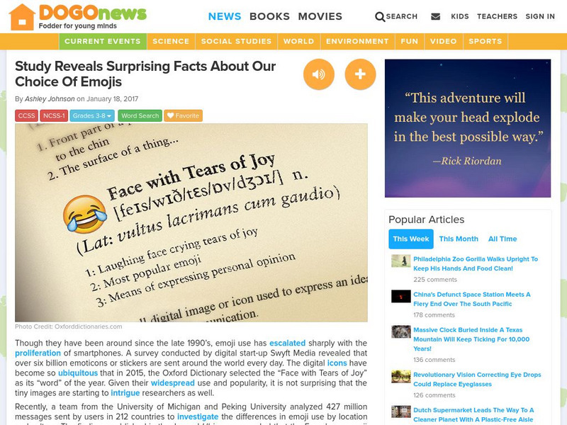 Dogo News: Study Reveals Surprising Facts About Our Choice of Emojis Article