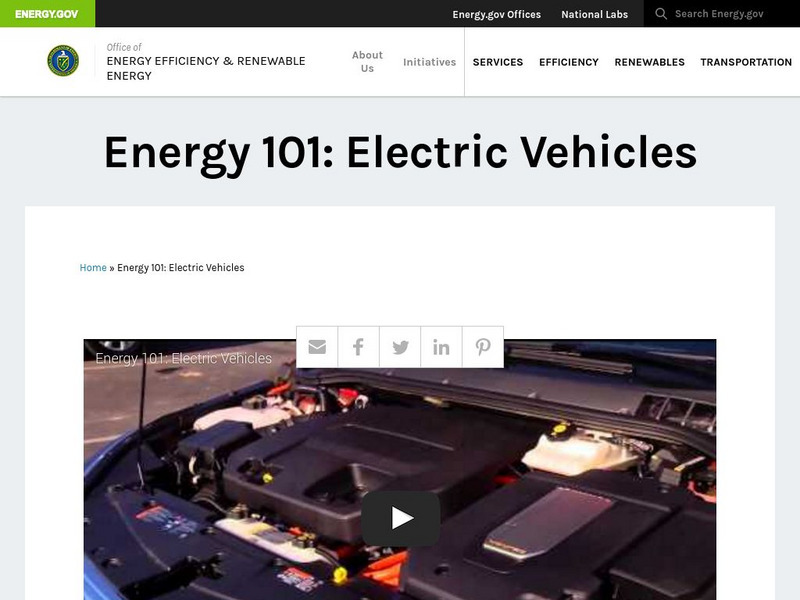 U.s. Department of Energy: Energy 101: Electric Vehicles Instructional Video
