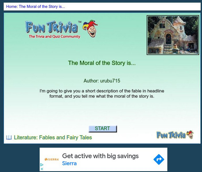 Fun Trivia: The Moral of the Story Is... Unknown Type Fun Trivia: The Moral of the Story Is... Unknown Type