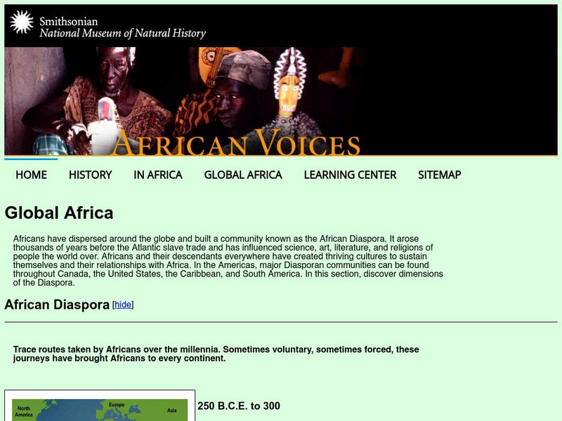 National Museum of Natural History: African Voices: Global Africa Website National Museum of Natural History: African Voices: Global Africa Website