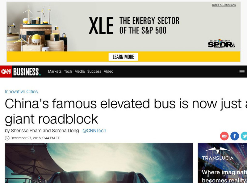 Cnn: China's Famous Elevated Bus Is Now Just a Giant Roadblock Instructional Video Cnn: China's Famous Elevated Bus Is Now Just a Giant Roadblock Instructional Video