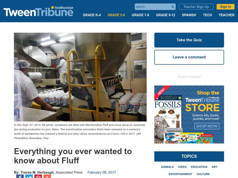 Smithsonian Tween Tribune: Everything You Ever Wanted to Know About Fluff Article