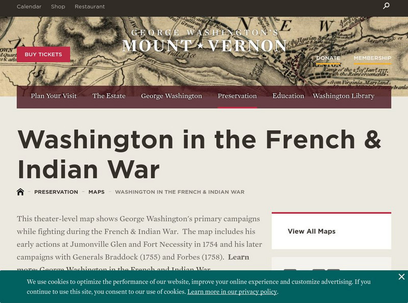 Mount Vernon Ladies' Association: Washington in the French and Indian War Graphic Mount Vernon Ladies' Association: Washington in the French and Indian War Graphic