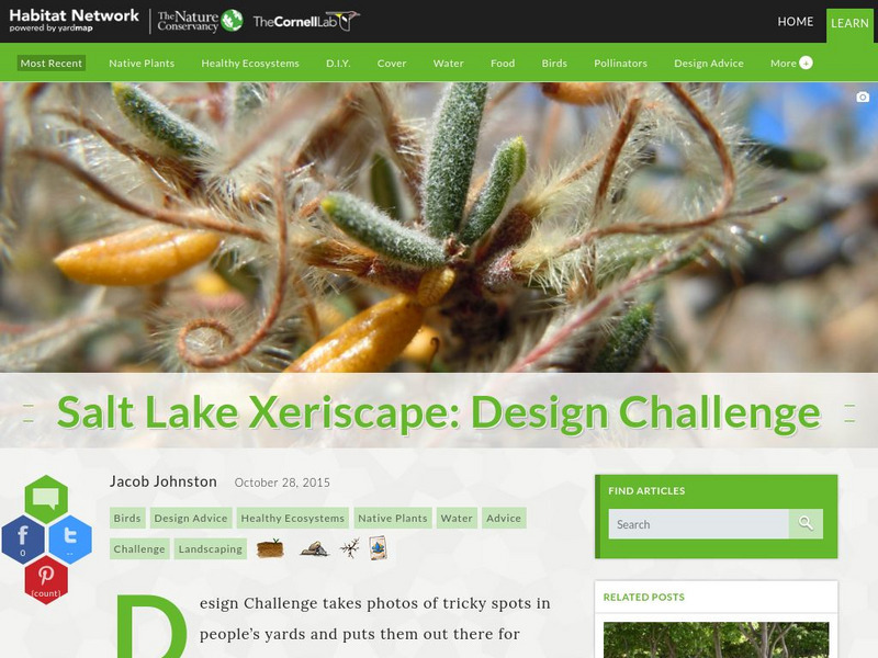 Habitat Network: Salt Lake Xeriscape: Design Challenge Article Habitat Network: Salt Lake Xeriscape: Design Challenge Article