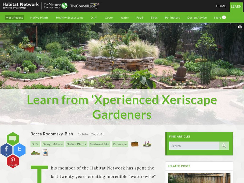 Habitat Network: Learn From 'Xperienced Xeriscape Gardeners Article Habitat Network: Learn From 'Xperienced Xeriscape Gardeners Article