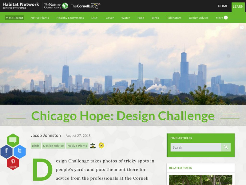 Habitat Network: Chicago Hope: Design Challenge Article Habitat Network: Chicago Hope: Design Challenge Article