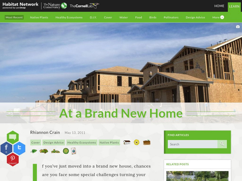 Habitat Network: At a Brand New Home Article Habitat Network: At a Brand New Home Article
