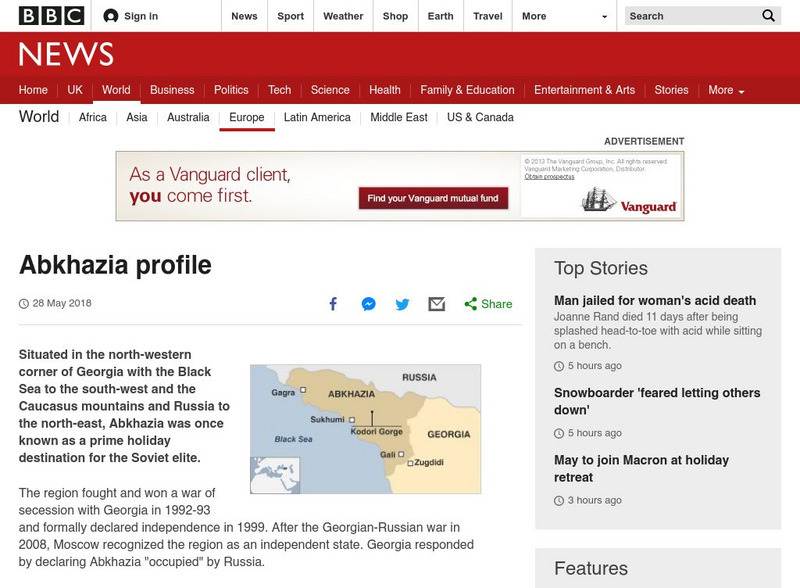 Bbc News: The Territory of Abkhazia Website Bbc News: The Territory of Abkhazia Website