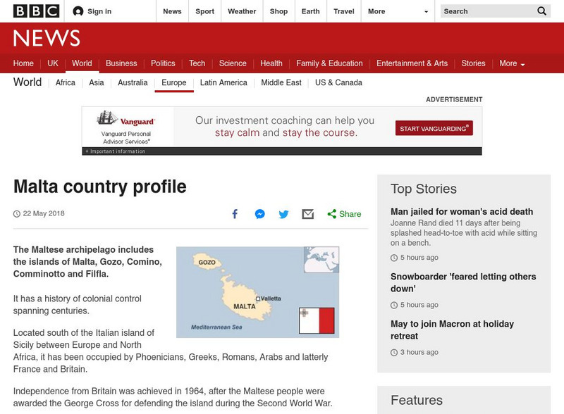 Bbc: News: Country Profile: Malta Handout Bbc: News: Country Profile: Malta Handout