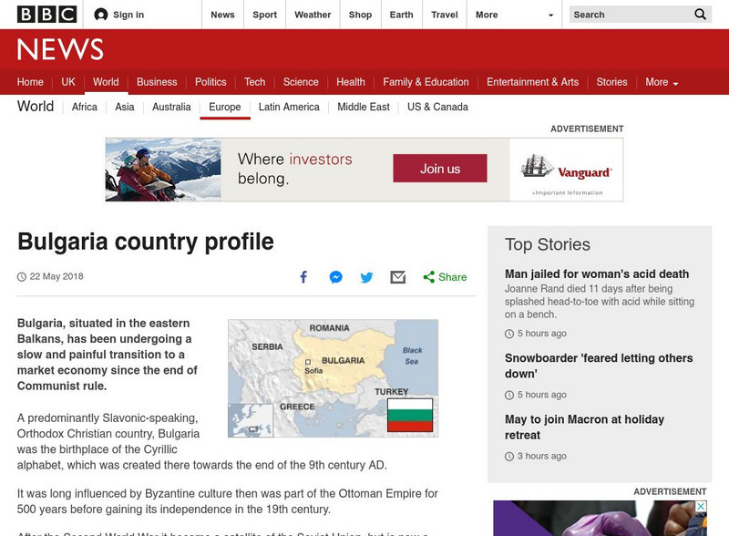 Bbc: News: Country Profile: Bulgaria Handout Bbc: News: Country Profile: Bulgaria Handout
