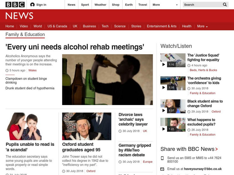 Bbc News: Education Website