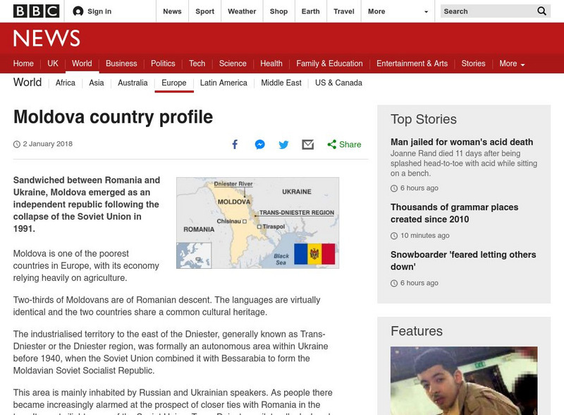 Bbc: News: Country Profile: Moldova Handout Bbc: News: Country Profile: Moldova Handout