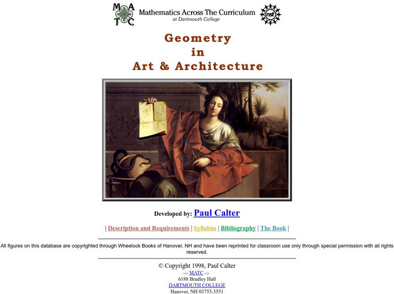 Dartmouth College: Mqed: Geometry in Art and Architecture Lesson Plan Dartmouth College: Mqed: Geometry in Art and Architecture Lesson Plan