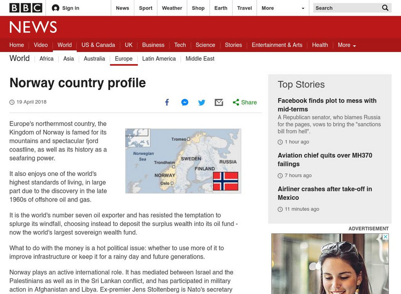Bbc: News: Country Profile: Norway Website