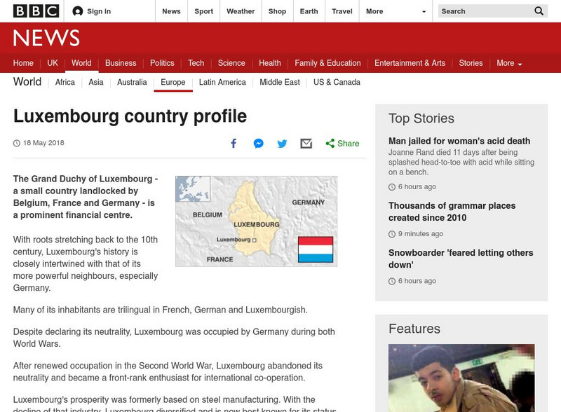 Bbc: News: Country Profile: Luxembourg Handout Bbc: News: Country Profile: Luxembourg Handout