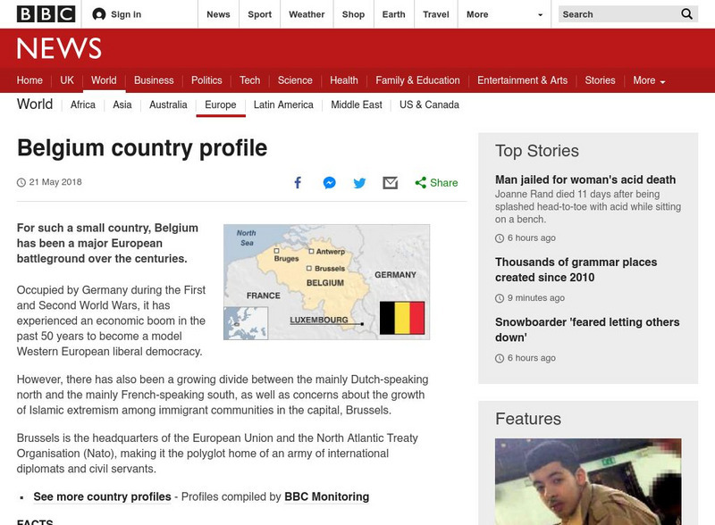 Bbc: News: Country Profile: Belgium Handout Bbc: News: Country Profile: Belgium Handout