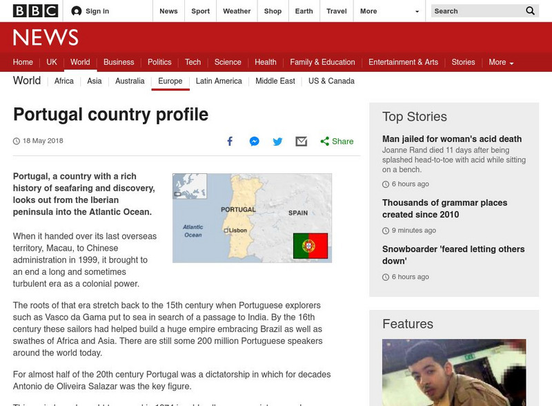 Bbc: News: Country Profile: Portugal Handout Bbc: News: Country Profile: Portugal Handout