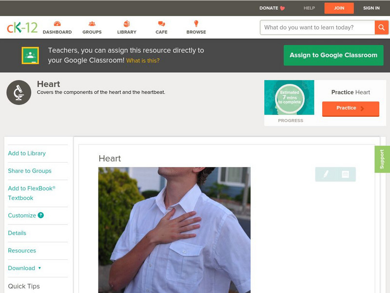 Ck 12: Life Science: Heart Unit Plan Ck 12: Life Science: Heart Unit Plan