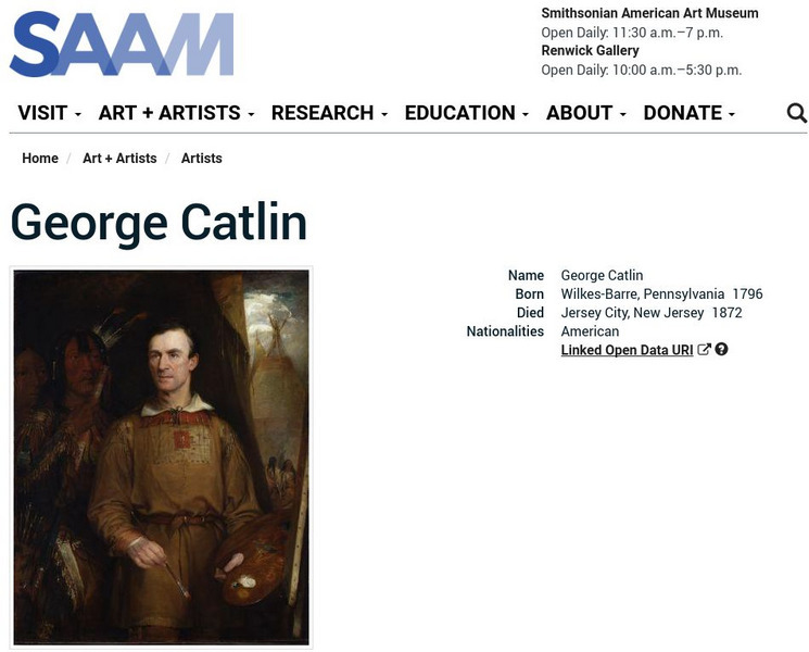 Smithsonian American Art Museum: George Catlin Handout Smithsonian American Art Museum: George Catlin Handout