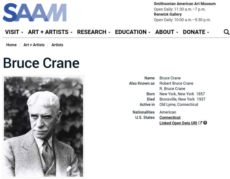 Smithsonian American Art Museum: Bruce Crane Handout