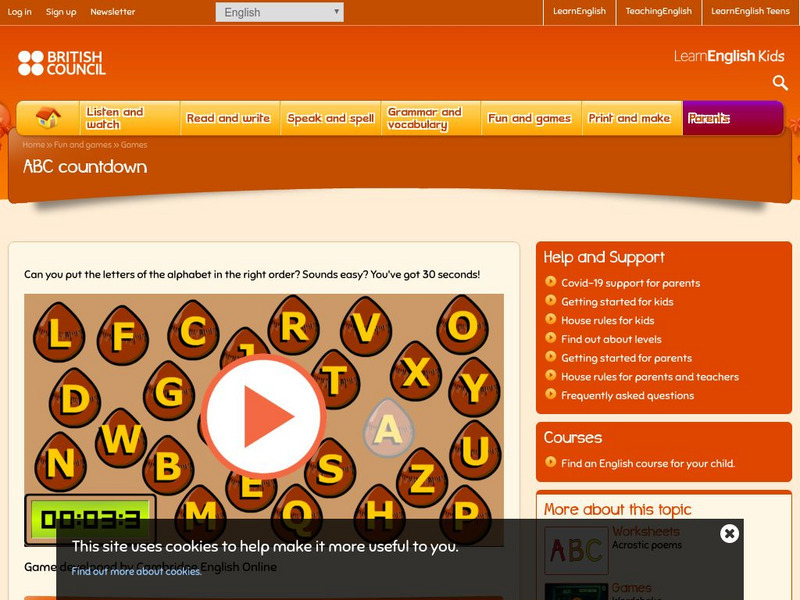 British Council: Abc Countdown Interactive British Council: Abc Countdown Interactive