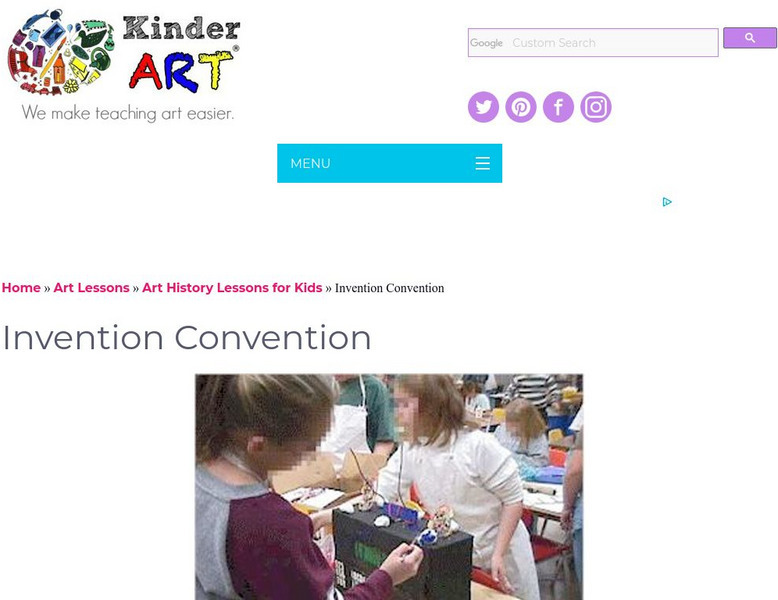Kinder Art: Invention Convention (A Lesson Plan Where Art Lesson Plan Kinder Art: Invention Convention (A Lesson Plan Where Art Lesson Plan