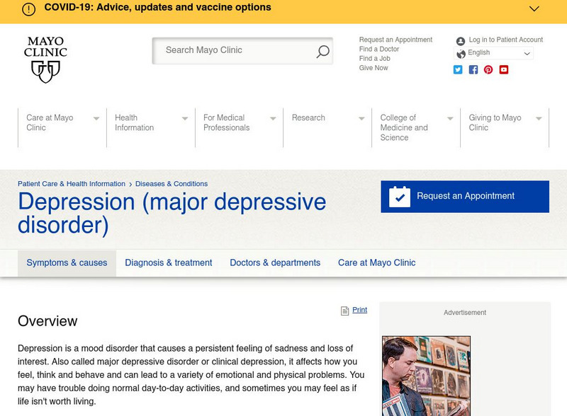 Mayo Clinic: Depression Handout Mayo Clinic: Depression Handout