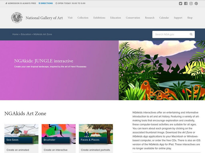 National Gallery of Art: Kids Art Zone Website National Gallery of Art: Kids Art Zone Website