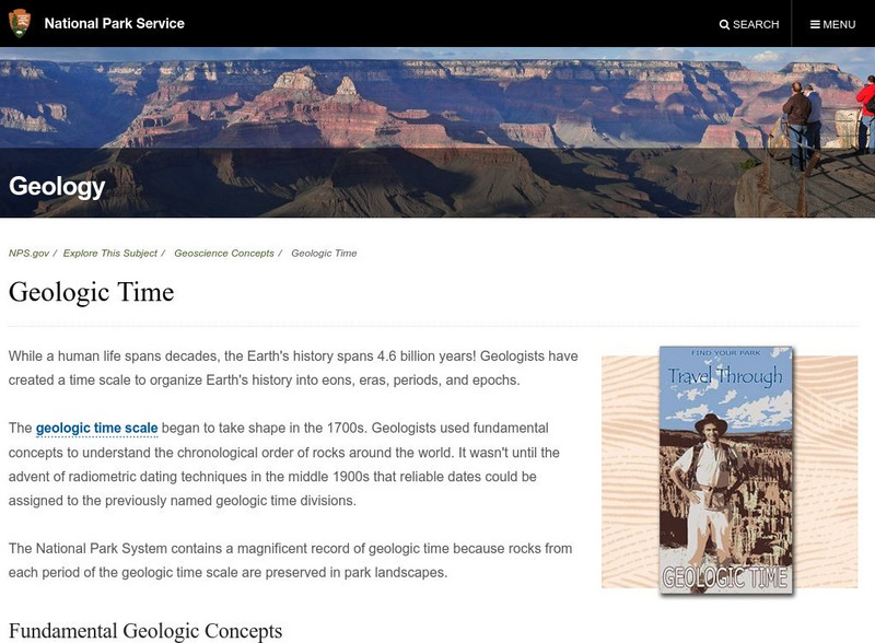 National Park Service: What Is Geologic Time? Website National Park Service: What Is Geologic Time? Website