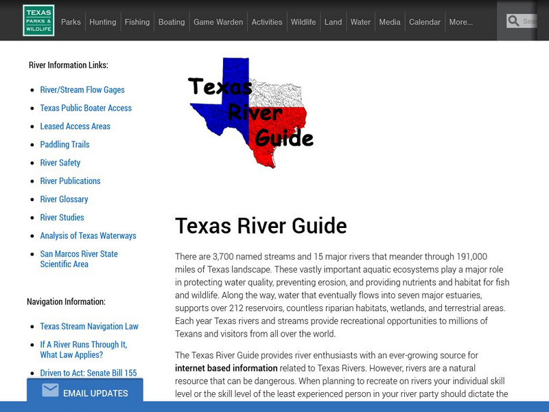 Texas River Guide Website Texas River Guide Website