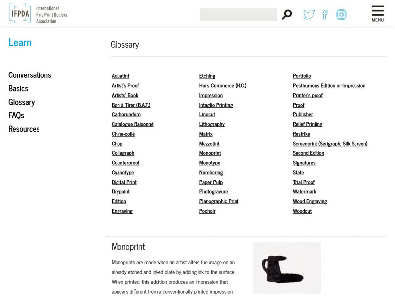 International Fine Print Dealers Association: Monoprint, Defined and Illustrated Handout