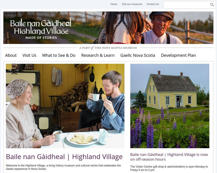 Highland Village Museum: An Clachan Gaidhealach Website Highland Village Museum: An Clachan Gaidhealach Website