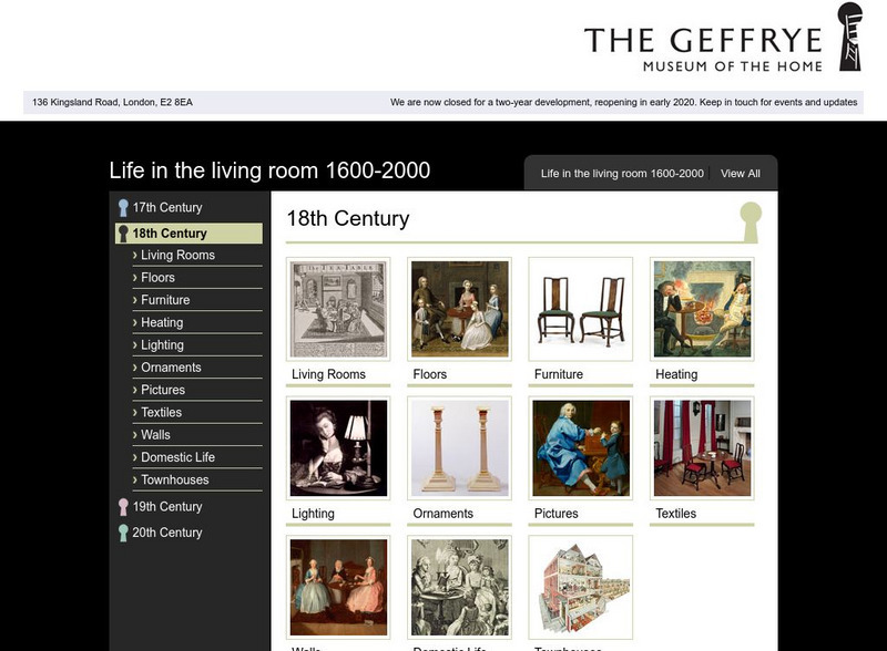 Geffrye Museum: Life in the Living Room 1600 2000: 18th Century Graphic Geffrye Museum: Life in the Living Room 1600 2000: 18th Century Graphic