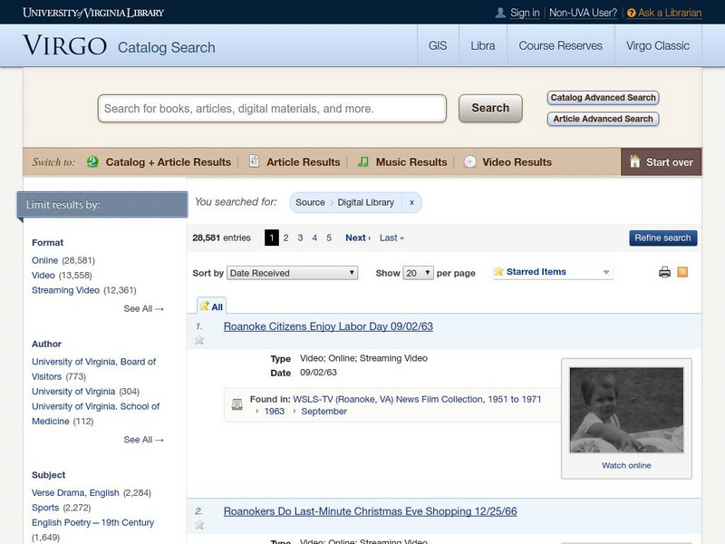 University of Virginia: Library Digital Collections eBook University of Virginia: Library Digital Collections eBook