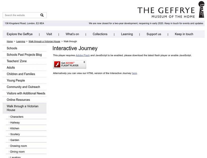 Geffrye Museum: Interactive Journey: Travel Back to Victorian London Interactive Geffrye Museum: Interactive Journey: Travel Back to Victorian London Interactive